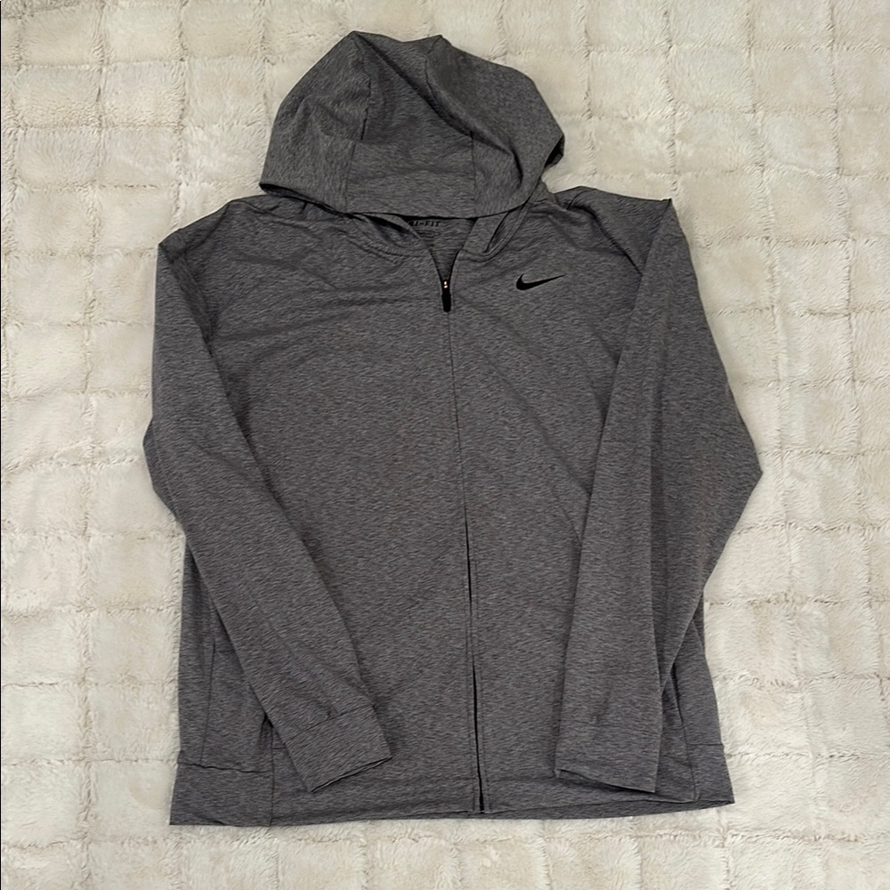 Nike Men's Gray Hooded Jacket
